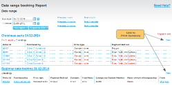 Bookings Report Page - click to enlarge