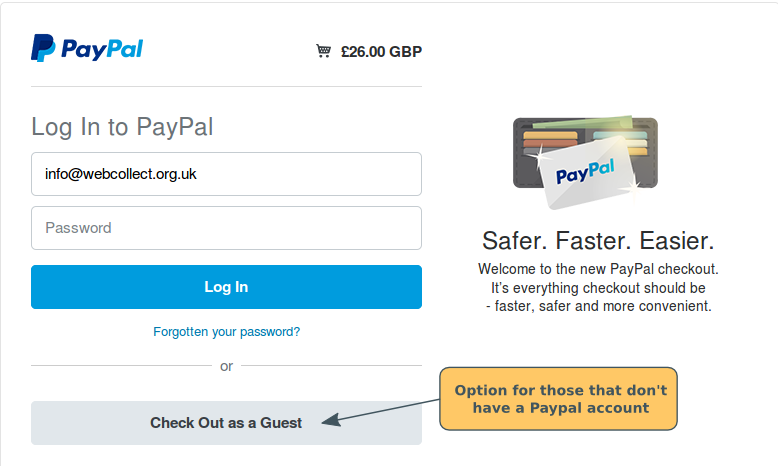 Do my members have to have a Paypal account?