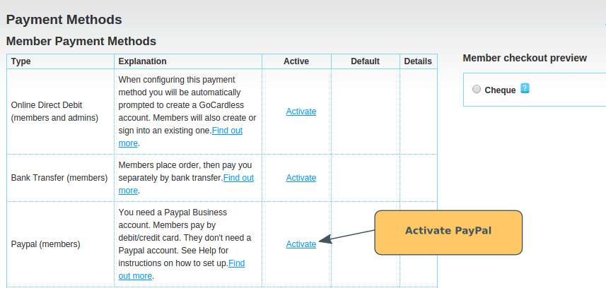 Paypal Set-Up: WebCollect configuration