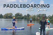 Paddleboarding with Sara