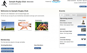 View the live Rugby Club template