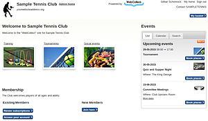 View the live Tennis Club template