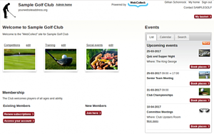 View the live Golf Club template