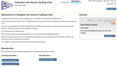 Frampton On Severn Sailing Club