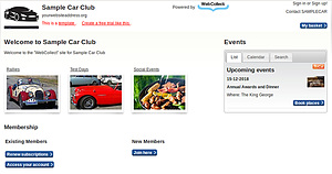 View the live Car Club template